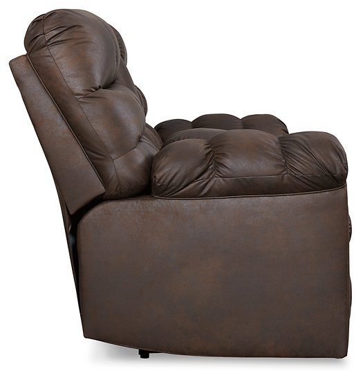 Derwin Reclining Loveseat with Console - Yulissa Home Furnishings (NJ)