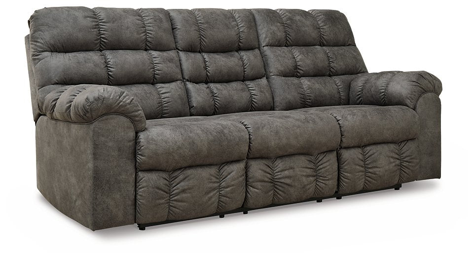 Derwin Reclining Sofa with Drop Down Table - Yulissa Home Furnishings (NJ)