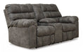 Derwin Reclining Loveseat with Console - Yulissa Home Furnishings (NJ)