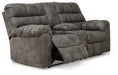 Derwin Reclining Loveseat with Console - Yulissa Home Furnishings (NJ)