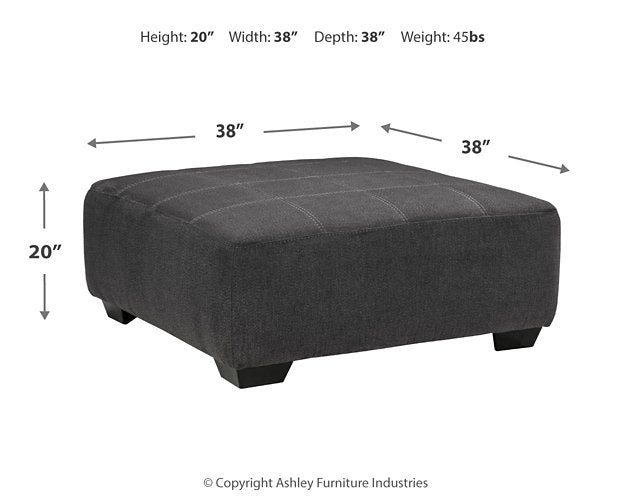 Ambee Oversized Accent Ottoman - Yulissa Home Furnishings (NJ)