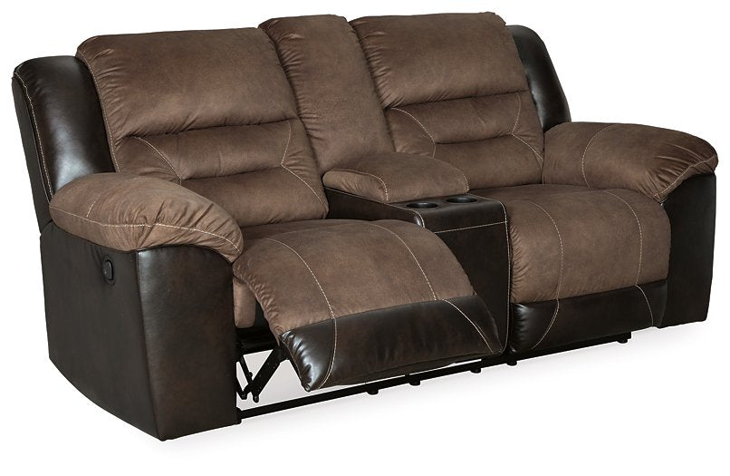 Earhart Reclining Loveseat with Console - Yulissa Home Furnishings (NJ)