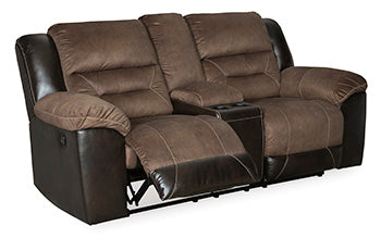 Earhart Reclining Loveseat with Console - Yulissa Home Furnishings (NJ)