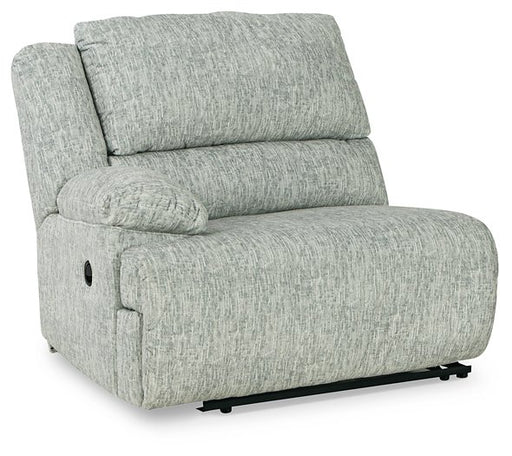 McClelland Reclining Sectional Loveseat with Console - Yulissa Home Furnishings (NJ)