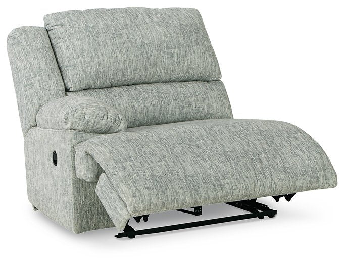 McClelland Reclining Sectional Loveseat with Console - Yulissa Home Furnishings (NJ)