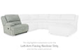 McClelland Reclining Sectional Loveseat with Console - Yulissa Home Furnishings (NJ)