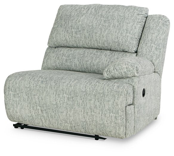 McClelland Reclining Sectional Loveseat with Console - Yulissa Home Furnishings (NJ)