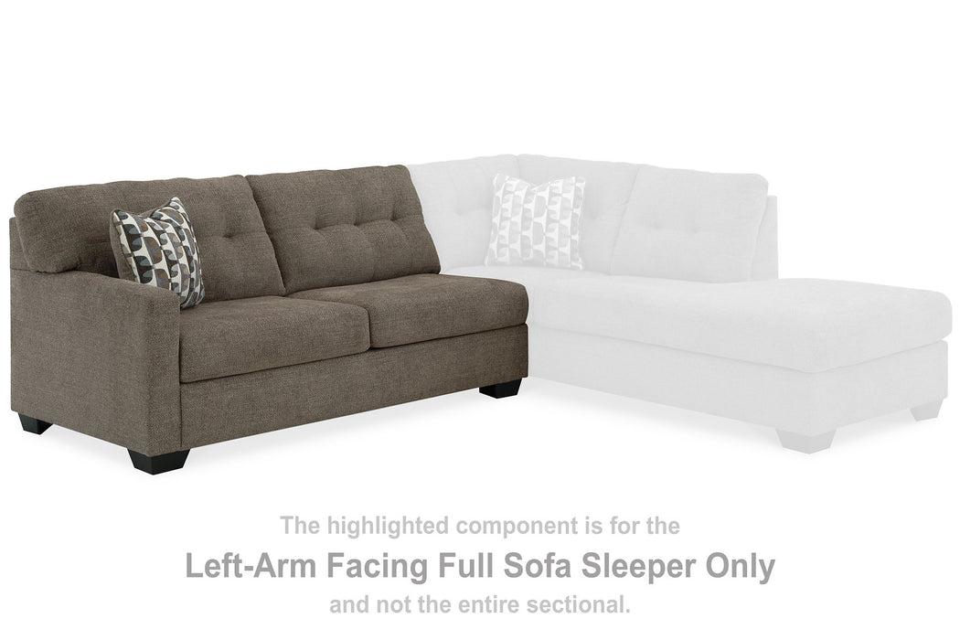 Mahoney 2-Piece Sleeper Sectional with Chaise - Yulissa Home Furnishings (NJ)