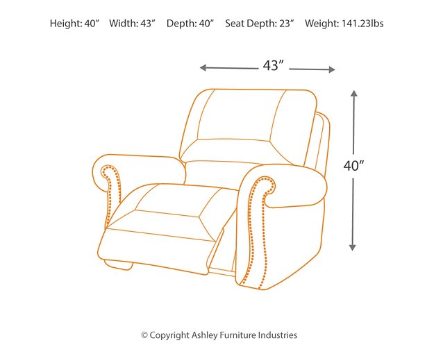 Larkinhurst Recliner - Yulissa Home Furnishings (NJ)