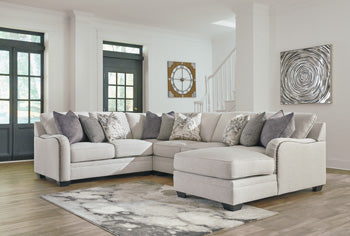 Dellara Sectional with Chaise - Yulissa Home Furnishings (NJ)