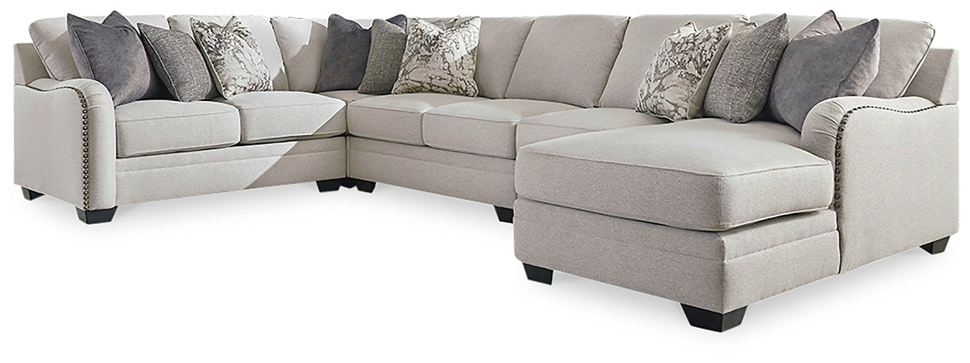 Dellara Sectional with Chaise - Yulissa Home Furnishings (NJ)