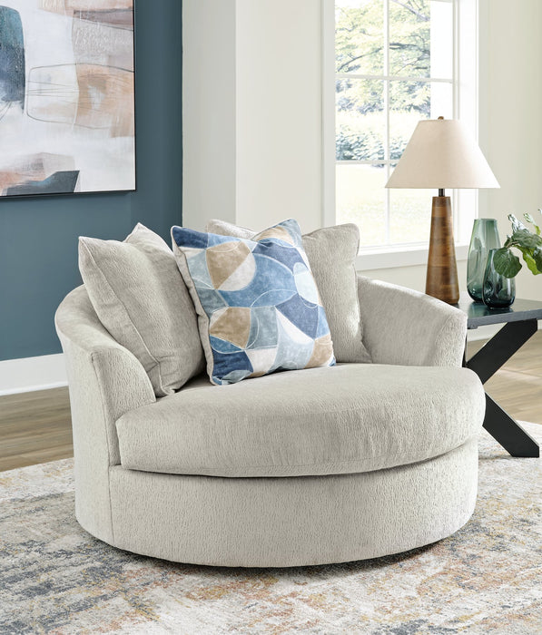 Maxon Place Oversized Swivel Accent Chair - Yulissa Home Furnishings (NJ)