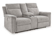 Barnsana Power Reclining Loveseat with Console - Yulissa Home Furnishings (NJ)