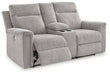 Barnsana Power Reclining Loveseat with Console - Yulissa Home Furnishings (NJ)