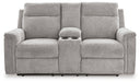 Barnsana Power Reclining Loveseat with Console - Yulissa Home Furnishings (NJ)