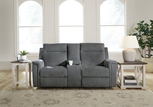 Barnsana Power Reclining Loveseat with Console - Yulissa Home Furnishings (NJ)