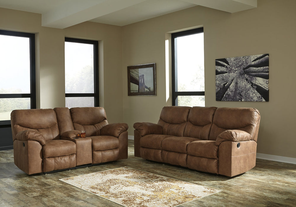 Boxberg Reclining Loveseat with Console - Yulissa Home Furnishings (NJ)