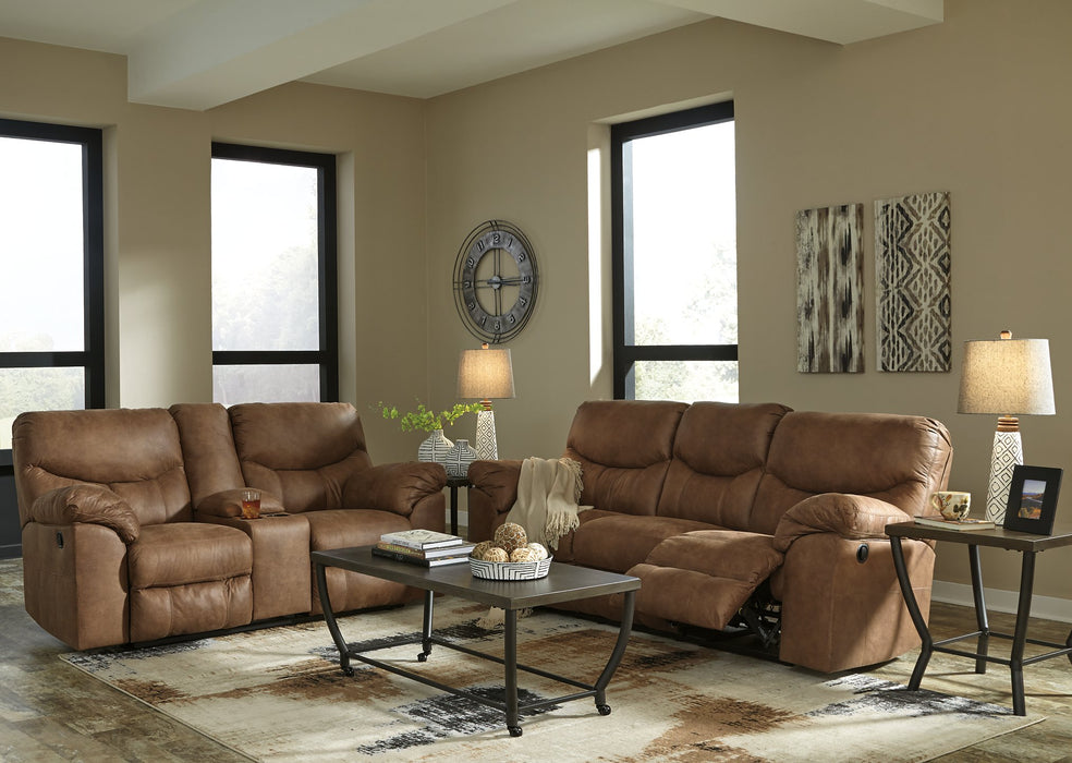 Boxberg Reclining Loveseat with Console - Yulissa Home Furnishings (NJ)