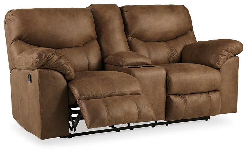 Boxberg Reclining Loveseat with Console - Yulissa Home Furnishings (NJ)