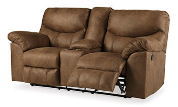 Boxberg Reclining Loveseat with Console - Yulissa Home Furnishings (NJ)