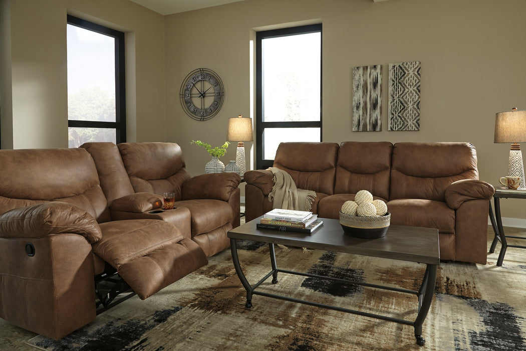 Boxberg Reclining Loveseat with Console - Yulissa Home Furnishings (NJ)