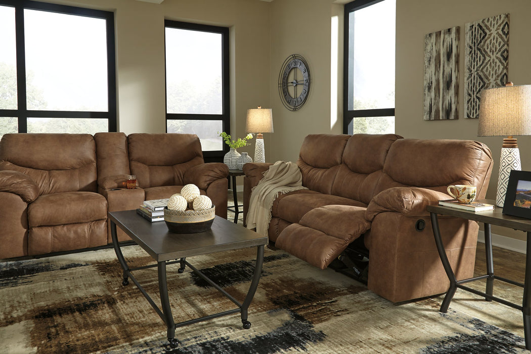 Boxberg Reclining Loveseat with Console - Yulissa Home Furnishings (NJ)