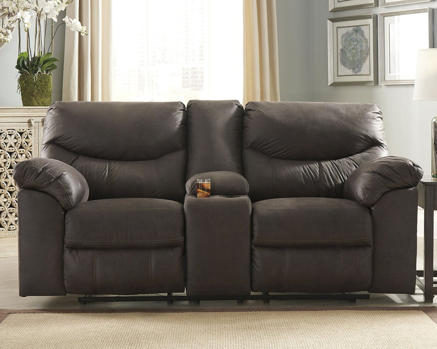 Boxberg Reclining Loveseat with Console - Yulissa Home Furnishings (NJ)