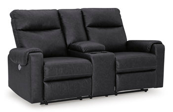 Axtellton Power Reclining Loveseat with Console - Yulissa Home Furnishings (NJ)