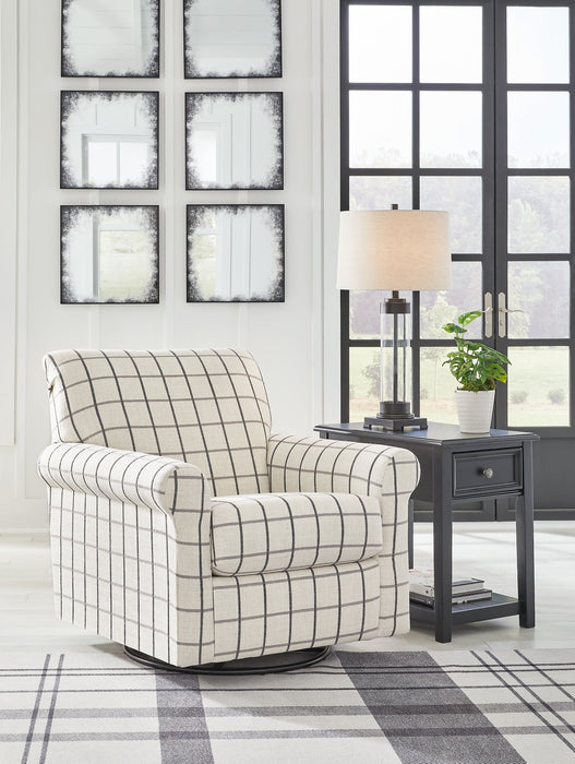 Davinca Swivel Glider Accent Chair - Yulissa Home Furnishings (NJ)