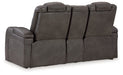 Fyne-Dyme Power Reclining Loveseat with Console - Yulissa Home Furnishings (NJ)