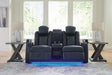 Fyne-Dyme Power Reclining Loveseat with Console - Yulissa Home Furnishings (NJ)