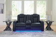 Fyne-Dyme Power Reclining Loveseat with Console - Yulissa Home Furnishings (NJ)