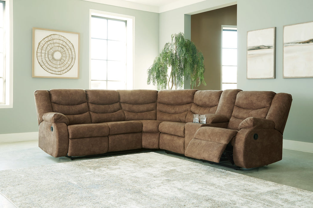 Partymate 2-Piece Reclining Sectional - Yulissa Home Furnishings (NJ)