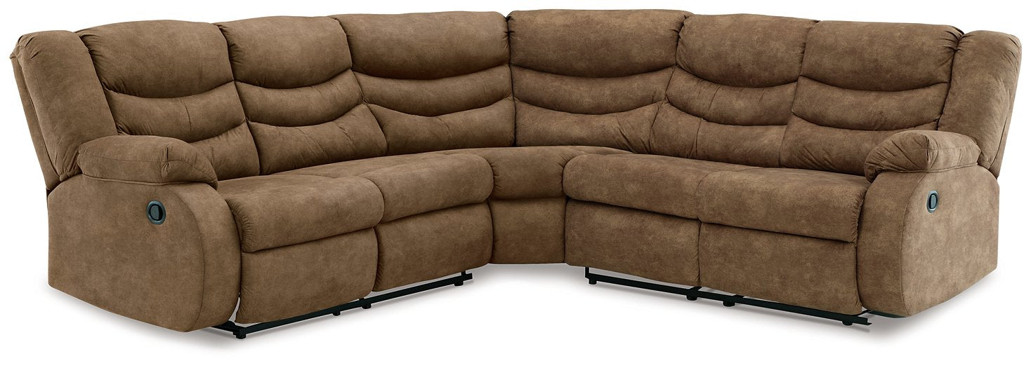 Partymate 2-Piece Reclining Sectional - Yulissa Home Furnishings (NJ)