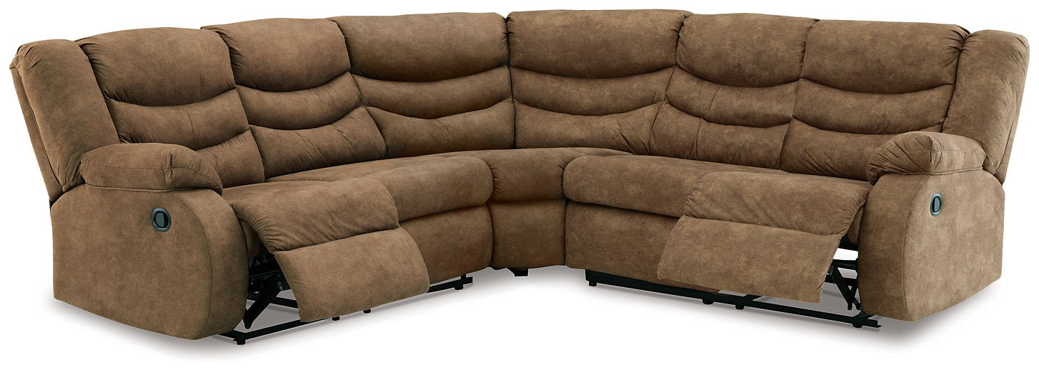 Partymate 2-Piece Reclining Sectional - Yulissa Home Furnishings (NJ)