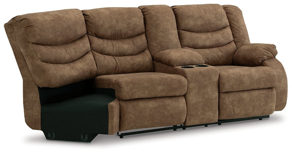 Partymate 2-Piece Reclining Sectional - Yulissa Home Furnishings (NJ)