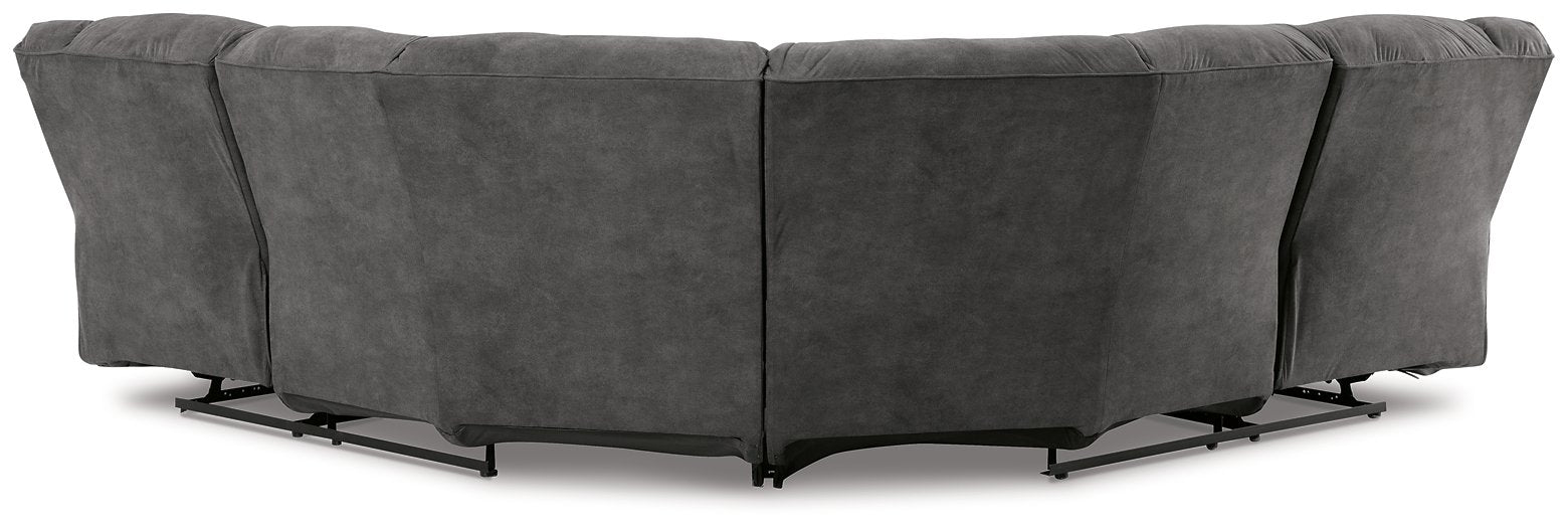 Partymate 2-Piece Reclining Sectional - Yulissa Home Furnishings (NJ)