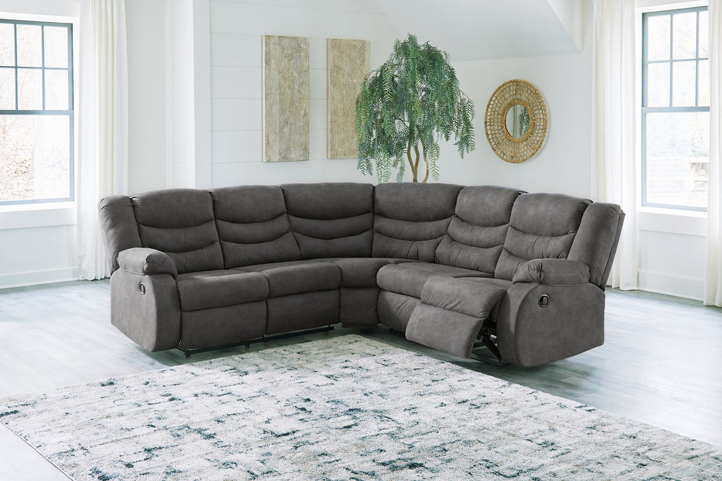 Partymate 2-Piece Reclining Sectional - Yulissa Home Furnishings (NJ)