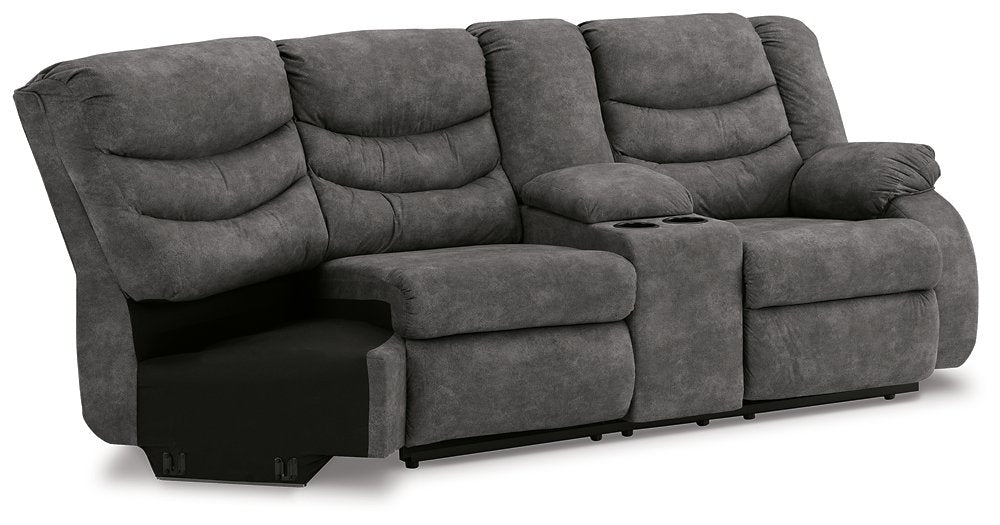 Partymate 2-Piece Reclining Sectional - Yulissa Home Furnishings (NJ)