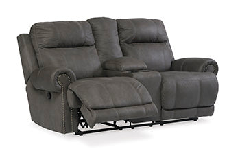 Austere Reclining Loveseat with Console - Yulissa Home Furnishings (NJ)