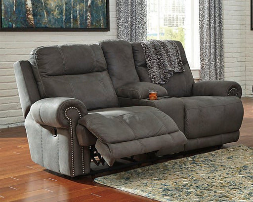 Austere Reclining Loveseat with Console - Yulissa Home Furnishings (NJ)