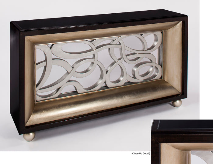 Kona Silverleaf and Old World Goldleaf Finish Console SKU: CO00019