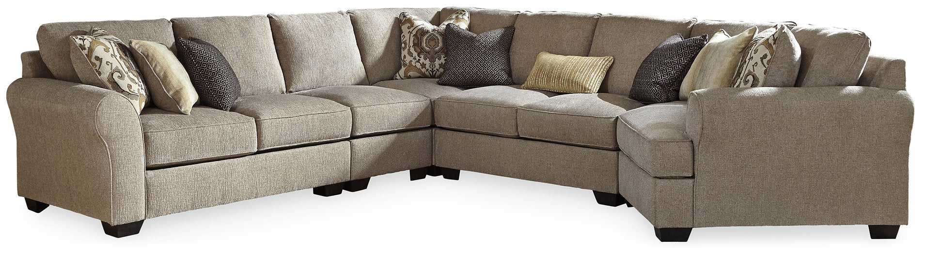 Pantomine Sectional with Cuddler - Yulissa Home Furnishings (NJ)