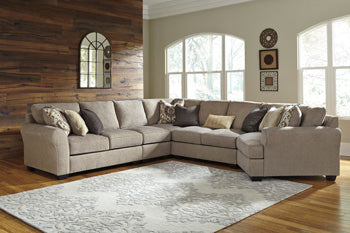 Pantomine Sectional with Cuddler - Yulissa Home Furnishings (NJ)