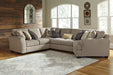 Pantomine Sectional with Cuddler - Yulissa Home Furnishings (NJ)