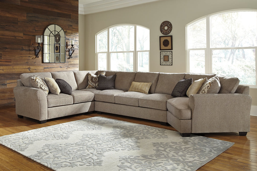 Pantomine Sectional with Cuddler - Yulissa Home Furnishings (NJ)