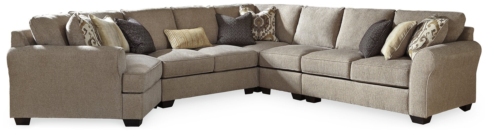 Pantomine Sectional with Cuddler - Yulissa Home Furnishings (NJ)