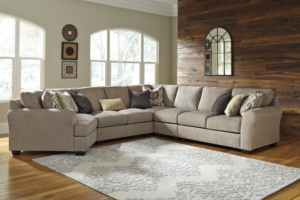 Pantomine Sectional with Cuddler - Yulissa Home Furnishings (NJ)