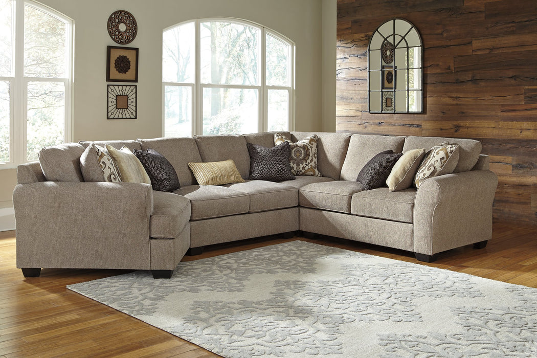 Pantomine Sectional with Cuddler - Yulissa Home Furnishings (NJ)