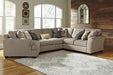 Pantomine Sectional with Cuddler - Yulissa Home Furnishings (NJ)